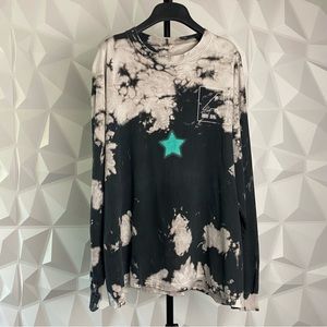 Travis Scott Astroworld Long Sleeve T shirt Black Tie Dye